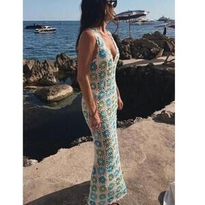 Show Me Your Mumu Vacay Tank Coverup in White Multi Floral